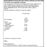 Huevo sorpresa grande Marvel KINDER, 1 ud., 150 g