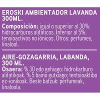 Ambientador lavanda EROSKI, spray 300 ml